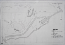 853530 Plattegrond van een deel van de stad Utrecht (het gebied bij het Fort Vossegat en het Stadion Galgenwaard) met ...